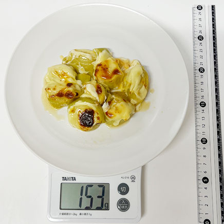 大皿1皿分のリーキのチーズ焼き