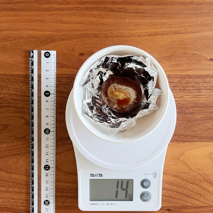 しいたけ1個分のしいたけのホイル焼き