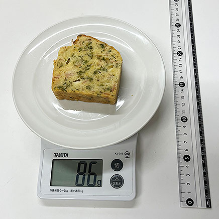 1/6カットのケークサレ