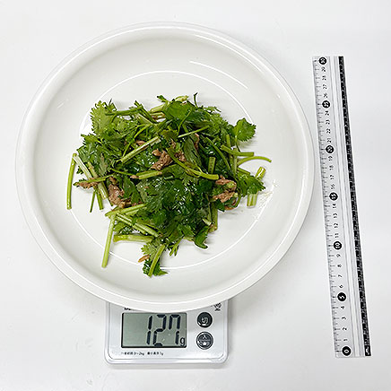 大皿1皿分のパクチーサラダ