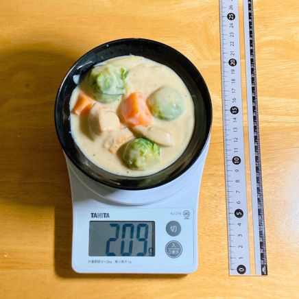 汁椀1杯分の芽キャベツシチュー