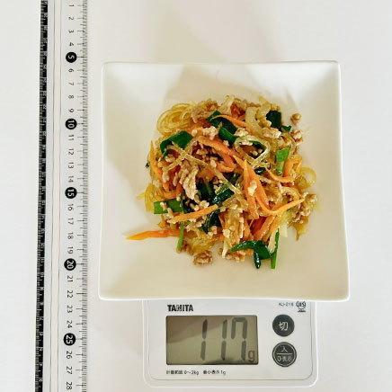 角皿（中）1皿分の春雨の炒め物