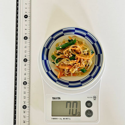 小皿1皿分の春雨の炒め物