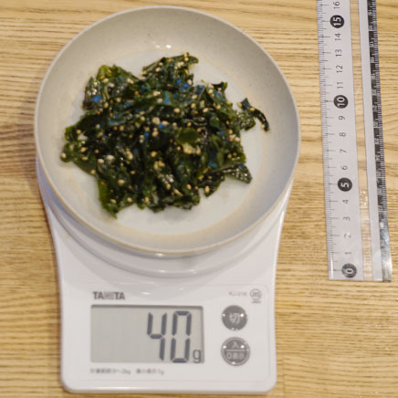 小皿1皿分の生わかめのナムル