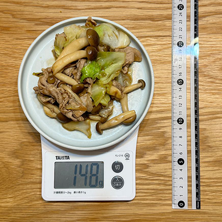 小皿1皿分のしめじのポン酢炒め