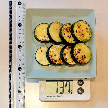 中皿1皿・1人前のズッキーニのソテー