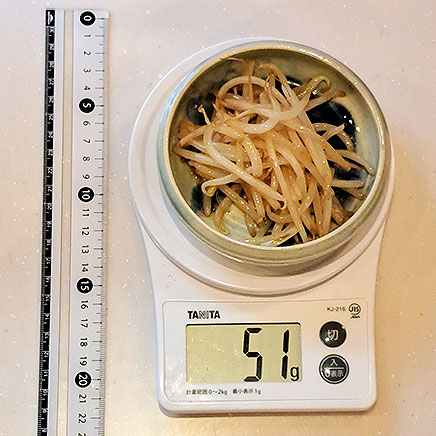 小皿1皿分のもやしのバター醤油炒め