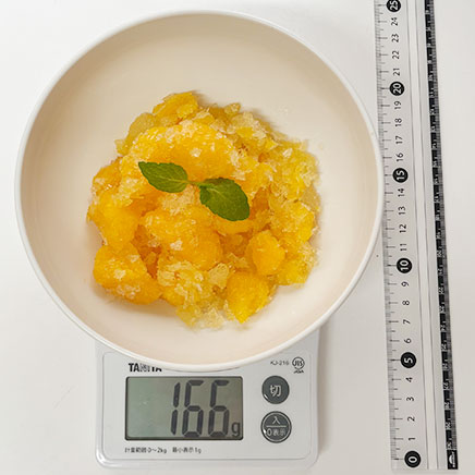 汁椀(大)1杯分のみかん缶詰のシャーベット