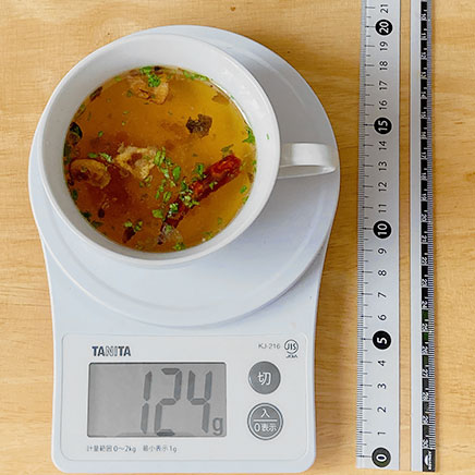 カップ(小)1杯分のにんにくスープ