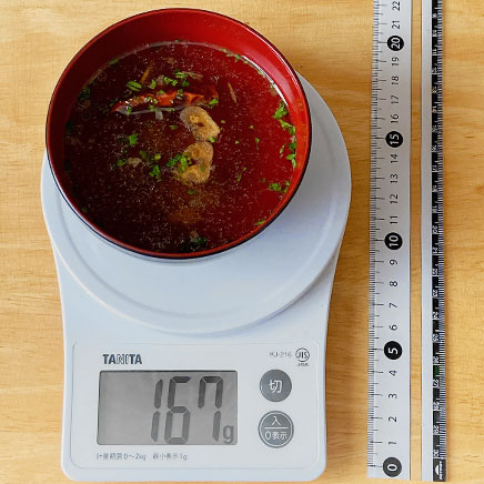 御椀1杯分のにんにくスープ