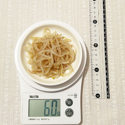 小皿1皿分のもやしのナムル