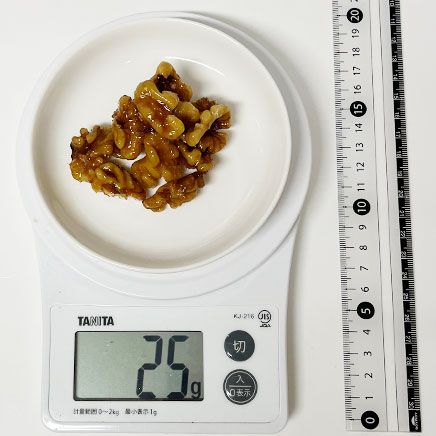 小皿1皿分のくるみの佃煮