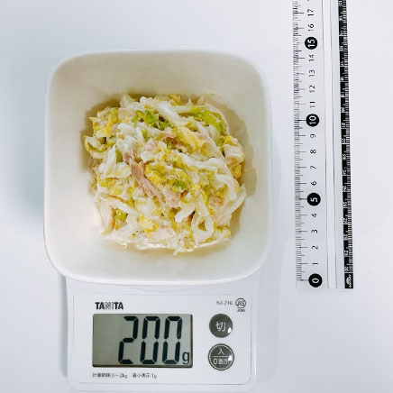 200g分の白菜のサラダ