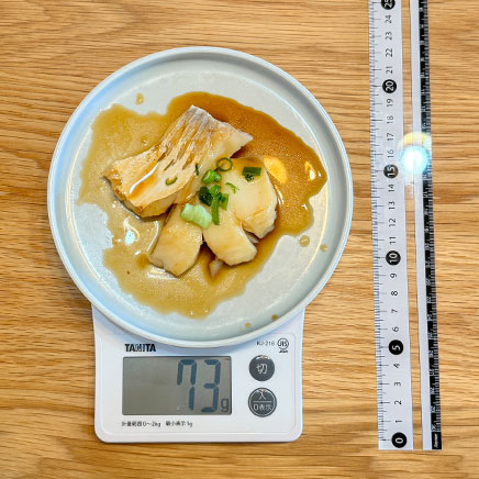 中皿1皿分のタラの照り焼き