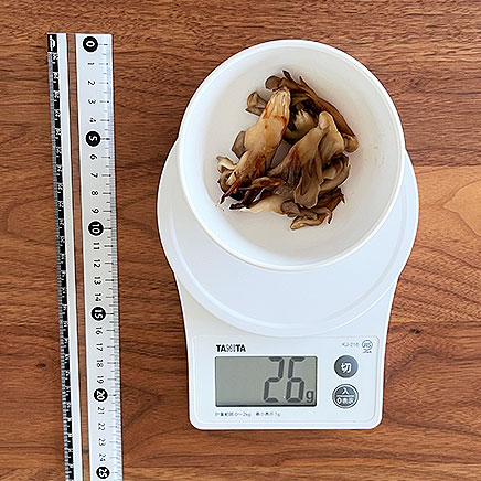 小皿1皿分の舞茸のソテー