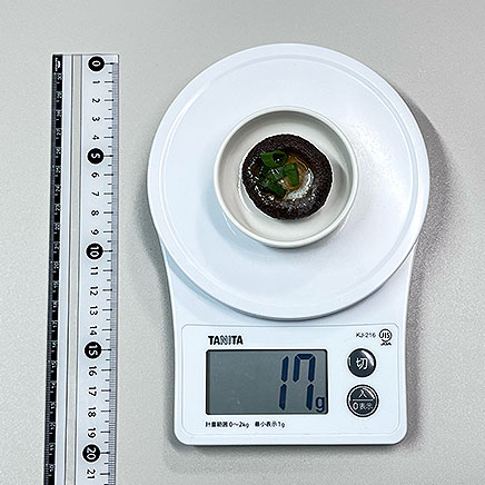 椎茸1個分の椎茸のバター醤油焼き