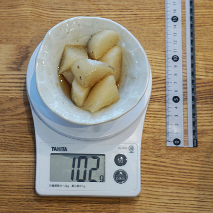 小皿1皿分の長芋の煮物