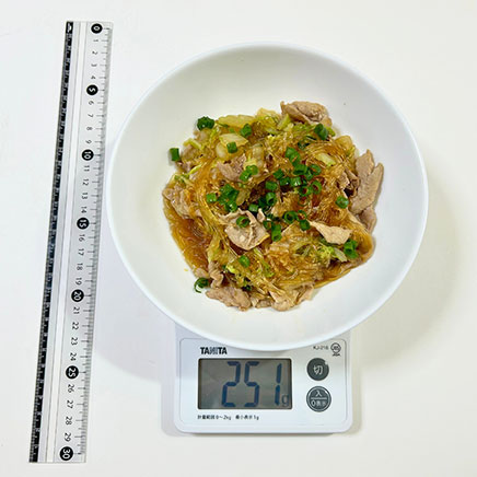 大皿1皿分の春雨の煮物