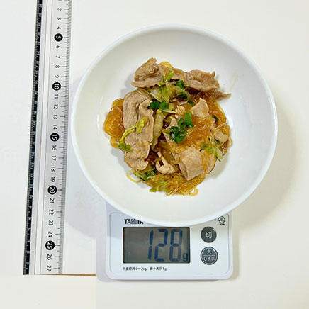 中皿1皿分の春雨の煮物