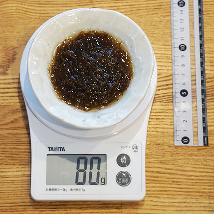 小皿1皿分の沖縄もずく酢