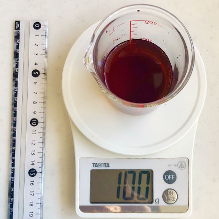 1人前のすだちおろしそばに使っためんつゆ