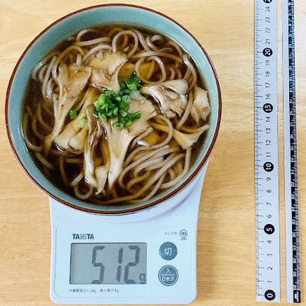 丼1杯・1人前の舞茸そば