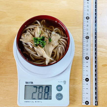 御椀1杯分の舞茸そば