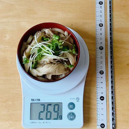 御椀1杯分の舞茸うどん