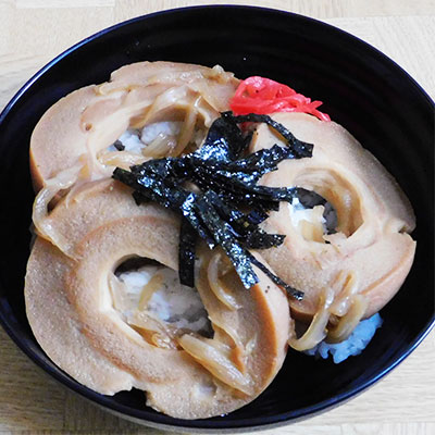 すき焼き風車麩丼