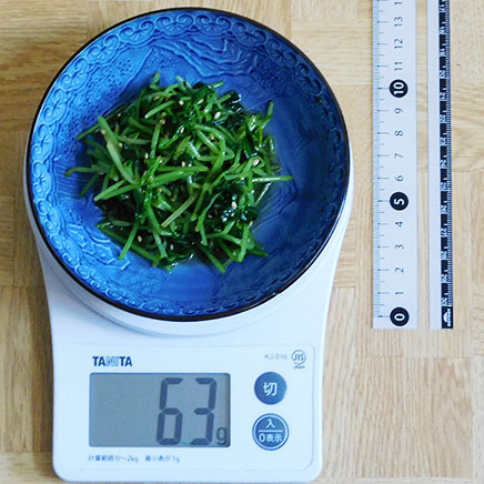 小皿1皿分のつまみ菜のナムル