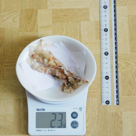 小皿1皿分のつくしの天ぷら