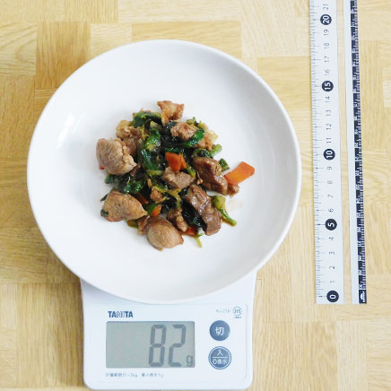 中皿1人分のサラダ菜の炒め物