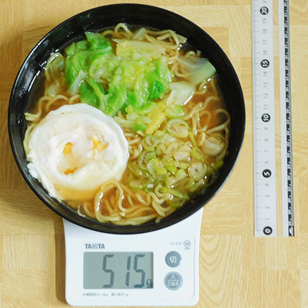 丼1杯・1人前ののキャベツラーメン