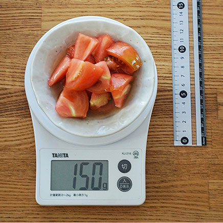 小鉢1杯分のトマト酢の物