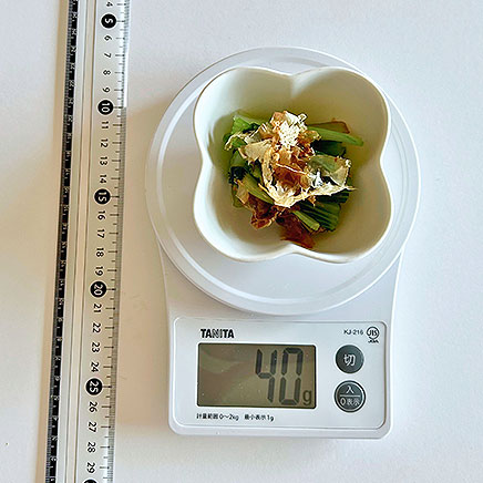 小鉢1杯分のちんげん菜のおひたし