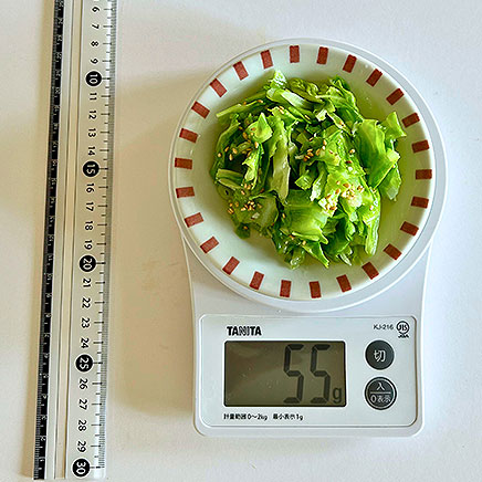 小皿1皿分のキャベツのナムル