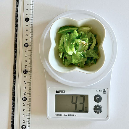 小鉢1杯分のキャベツのナムル