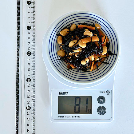 小皿1皿分のひじきと大豆の煮物