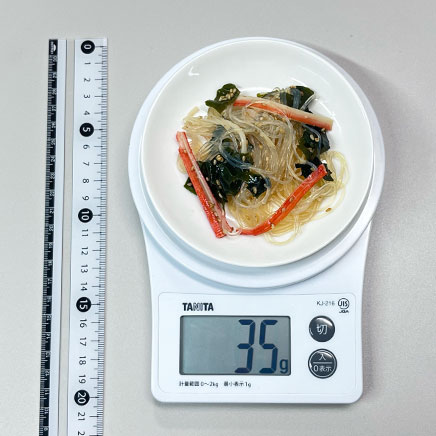 小皿1皿分の緑豆はるさめの酢の物