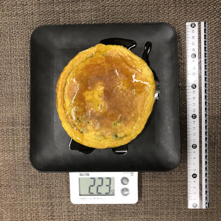 1枚分のかぼちゃのホットケーキ