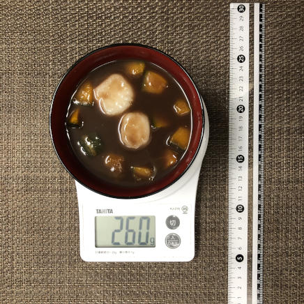 お椀1杯分のかぼちゃ汁粉