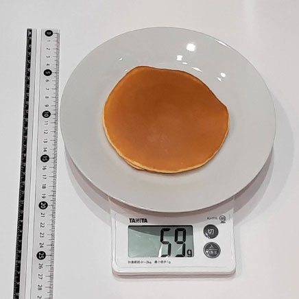 1枚分のタピオカ粉のパンケーキ