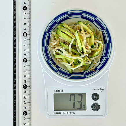 小皿1皿分のもやしときゅうりのナムル