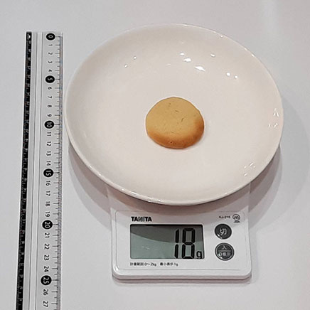 葛粉クッキー1枚分