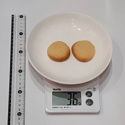 葛粉クッキー2枚分