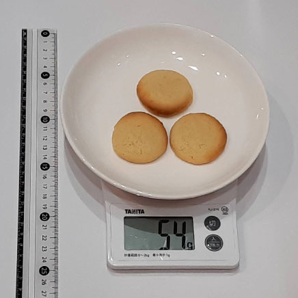 葛粉クッキー3枚分