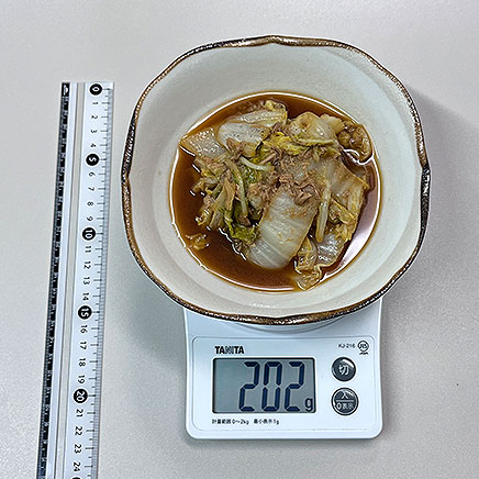 大皿1皿分の白菜とツナの煮物