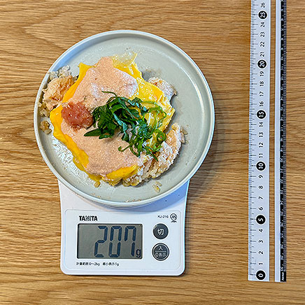 小皿1皿分の明太子オムライス