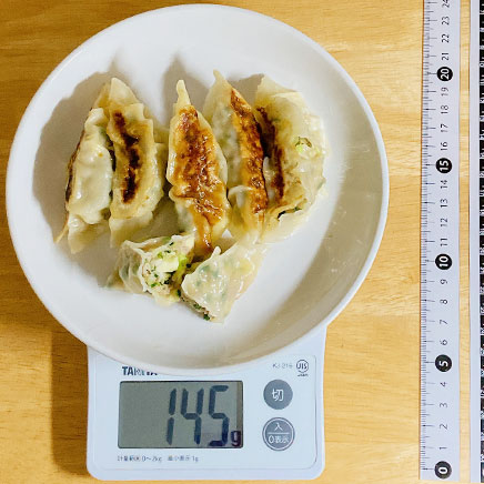 6個分のチーズ餃子