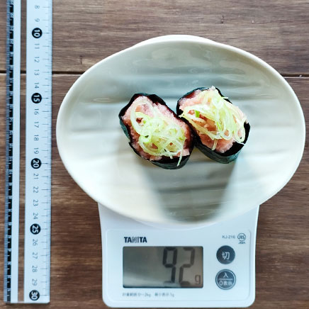 2貫のネギトロ軍艦